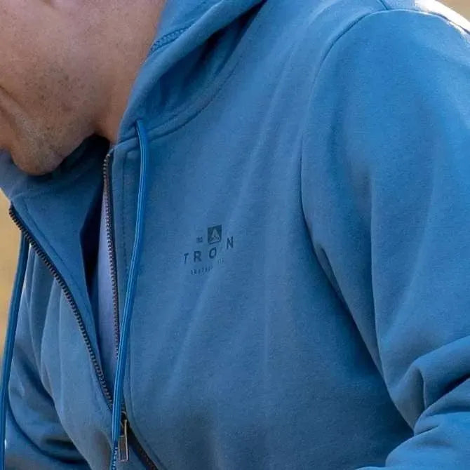 Minimalist Blue Trowel Campera - Lightweight Outdoor Jacket for Hiking, Camping & Travel