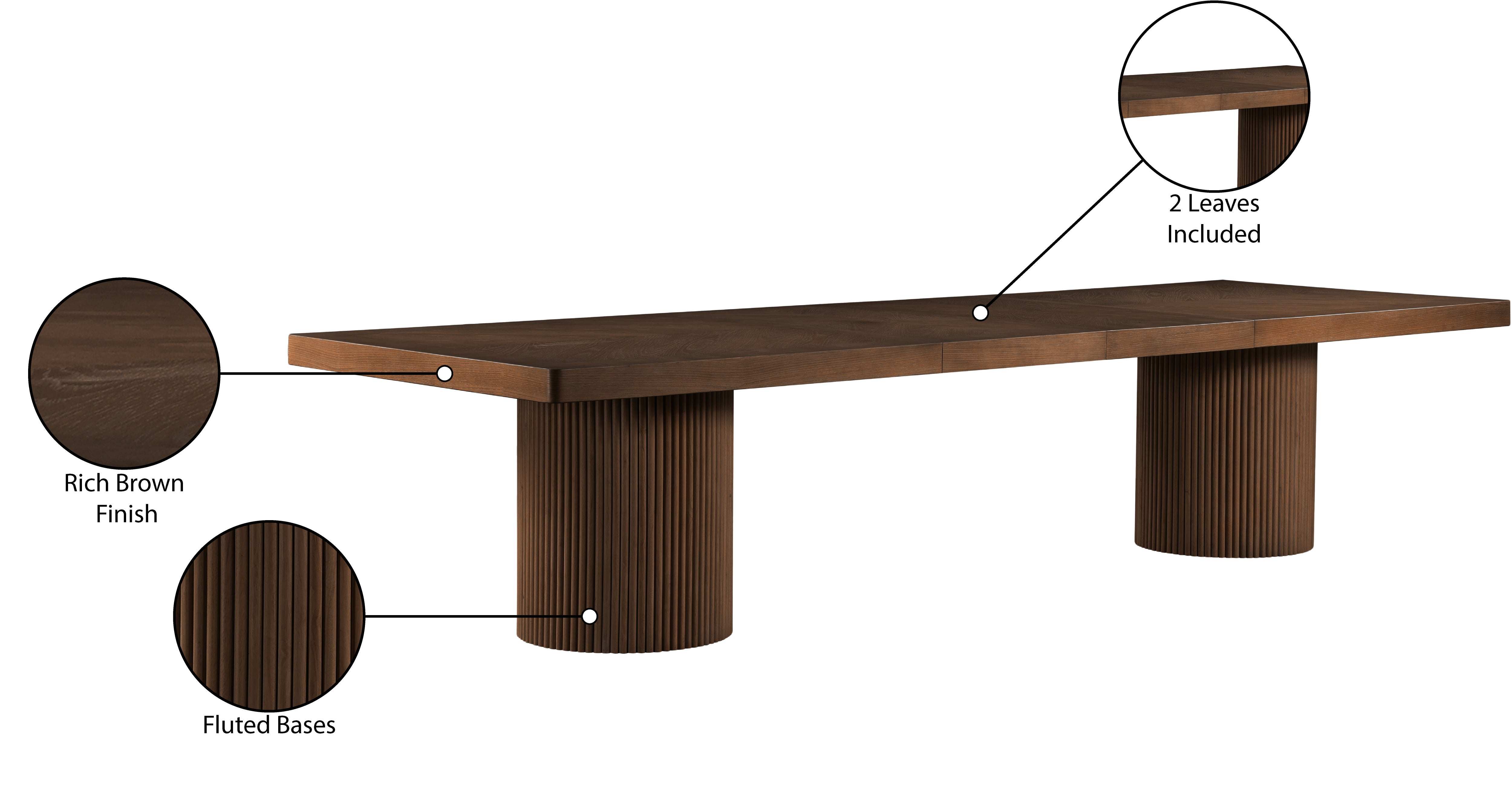 Belinda Dining Table - Modern Wooden Dining Table Set (3-Piece) for Home, Kitchen, and Restaurant Use