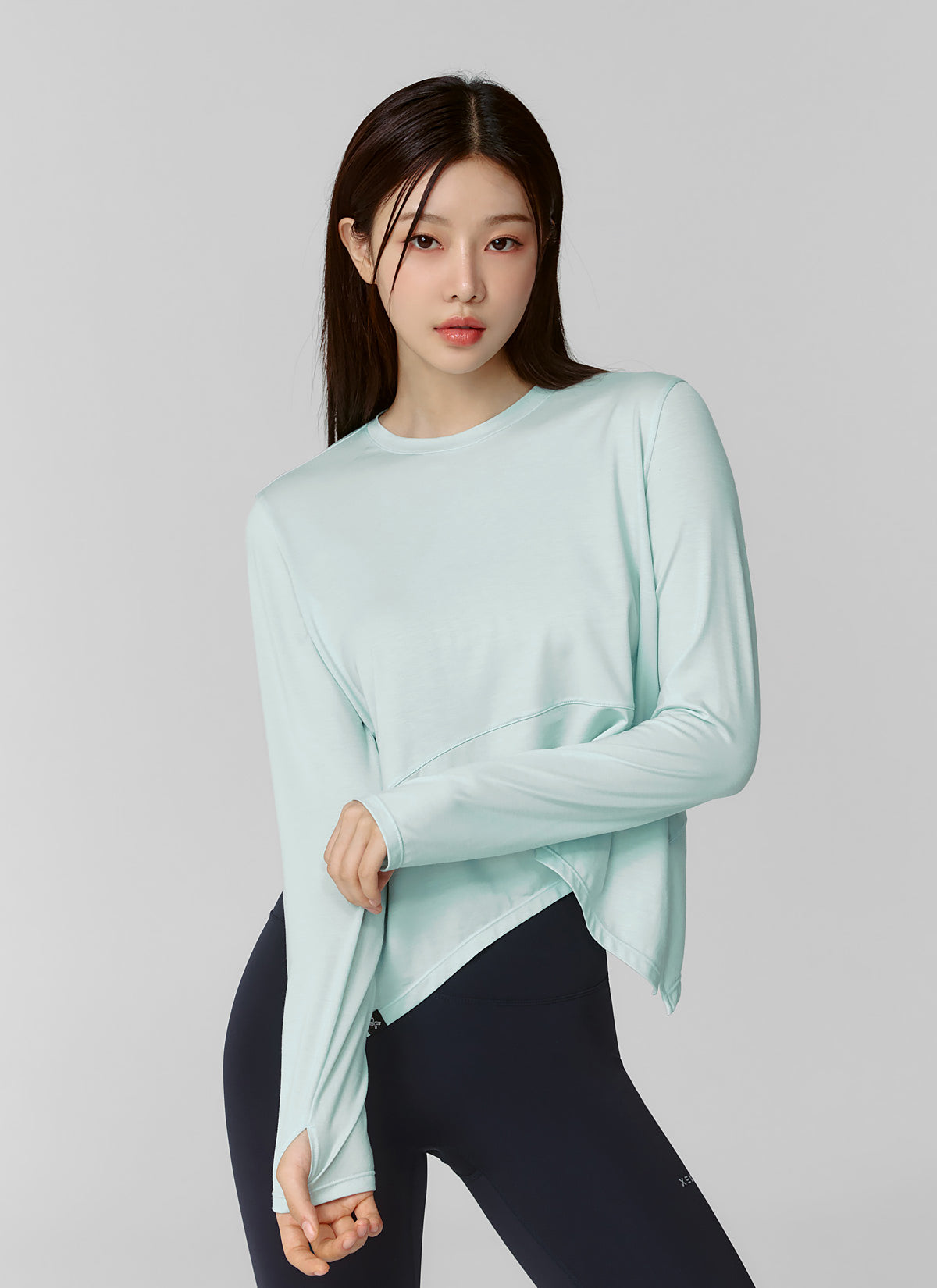 Soft Side Slit Long Sleeve Tops for Women - Comfortable Stretchy Blouse with Side Cutout Design - Perfect for Office, Date Night & Casual Outings