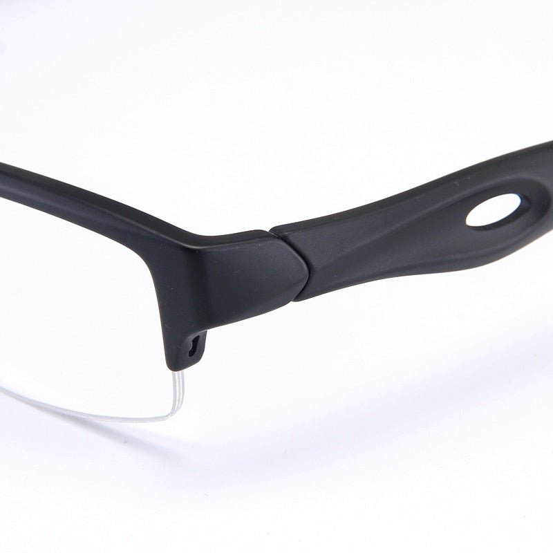 Bclear Men's Semi-Rimless Rectangle TR90 Sport Eyeglasses My1077 - Lightweight & Durable for Running, Cycling & Outdoor Activities