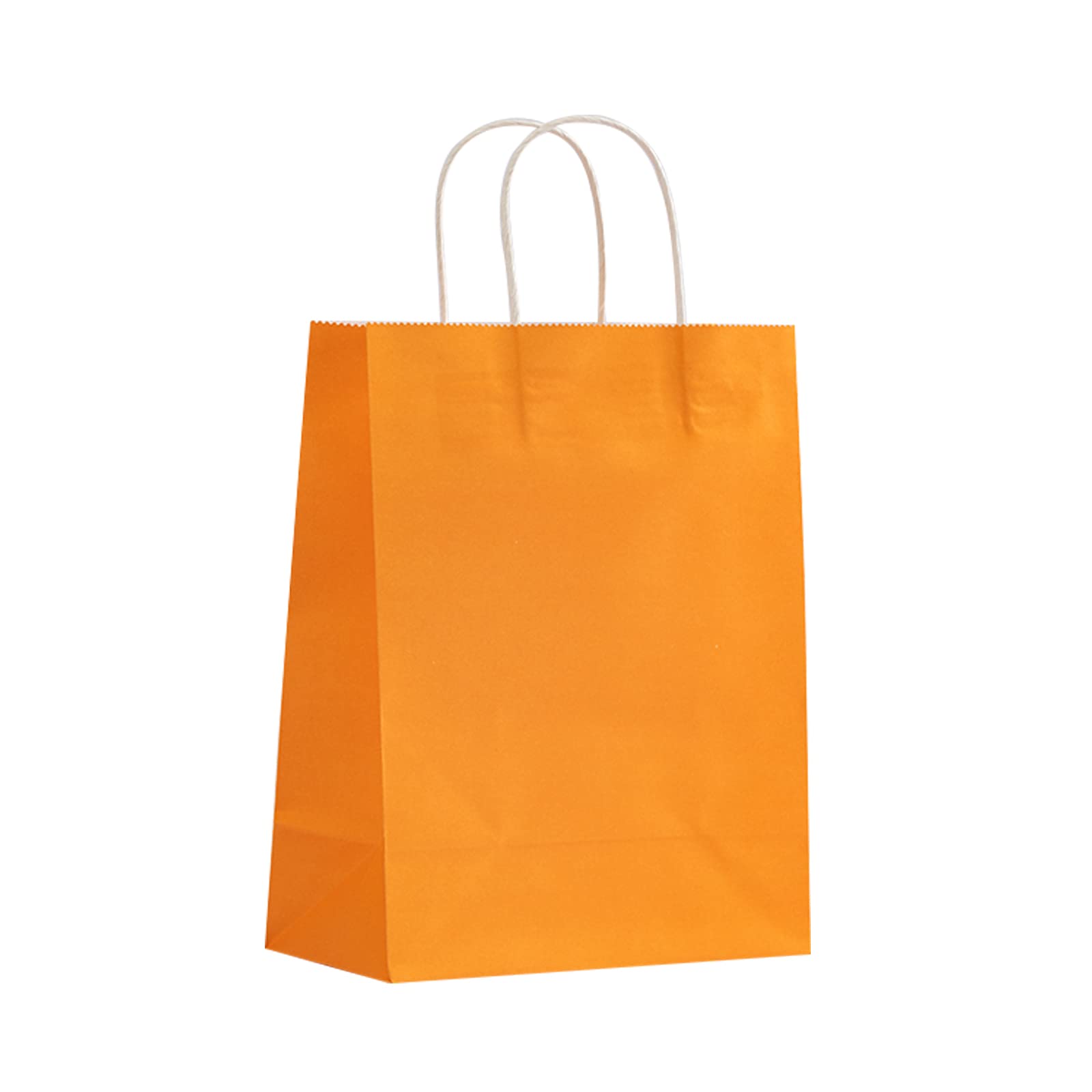 Eco-Friendly Kraft Paper Gift Bags with Handles - 50 Pack (5x10x13 Inches) for Christmas, Graduation, Baby Shower, Thanksgiving, Halloween, Easter, Mother's Day, Birthday & Wedding - Perfect for Party Favors, Gift Wrapping & Retail Packaging