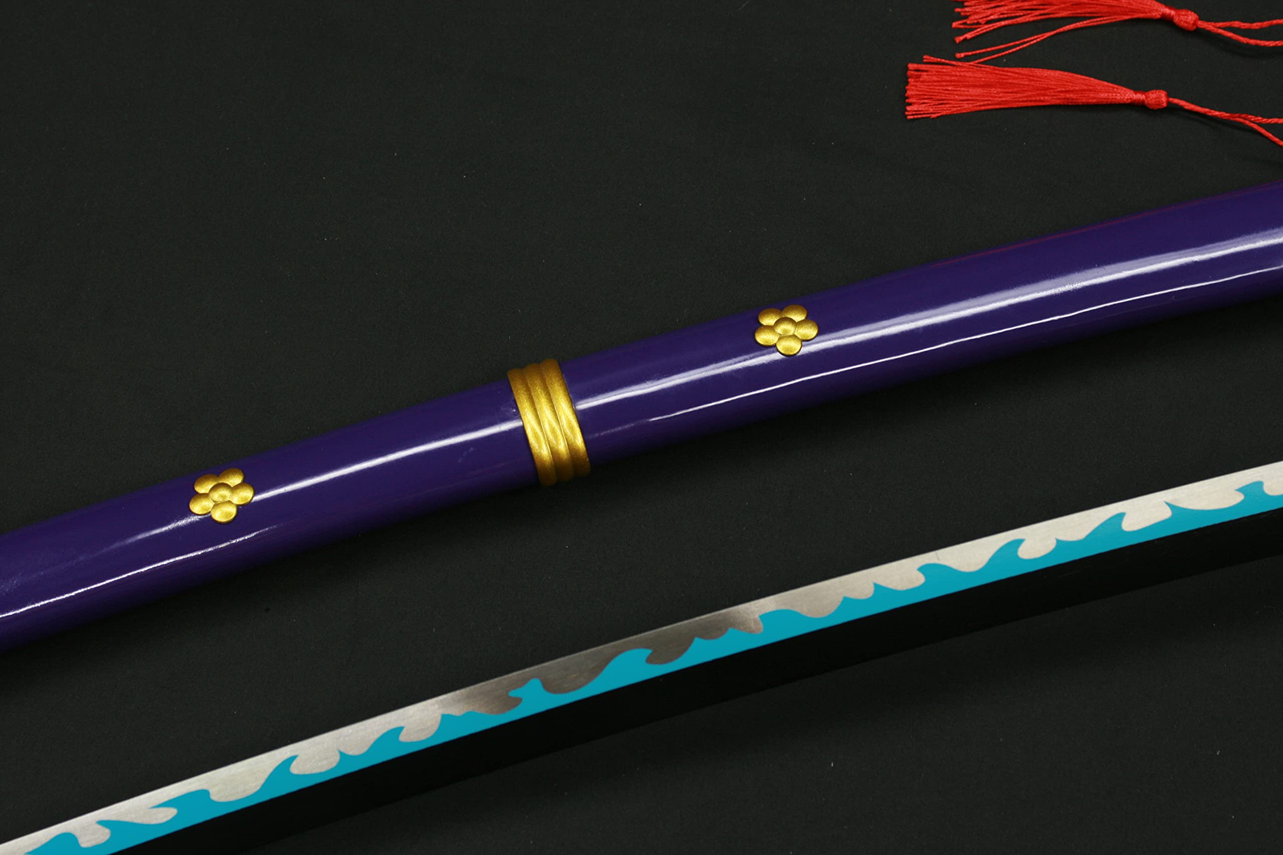 Premium Roronoa Zoro Yama Enma & Ame no Habakiri Replica Swords - Carbon Steel One Piece Anime Cosplay Props for Collectors & Fans - Perfect for Cosplay, Display, and Themed Events