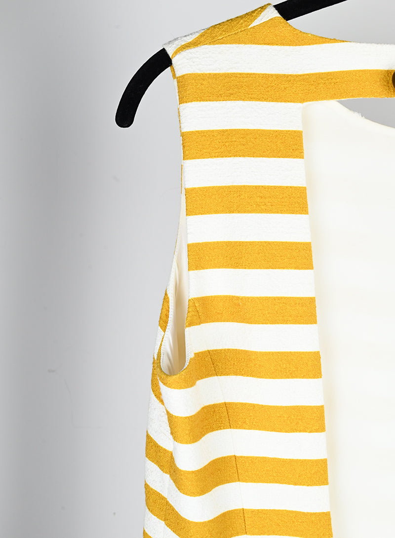 Dolce & Gabbana Women's Midi Dress with Stripes - Size 44 | Elegant Party Wear & Summer Fashion for Women