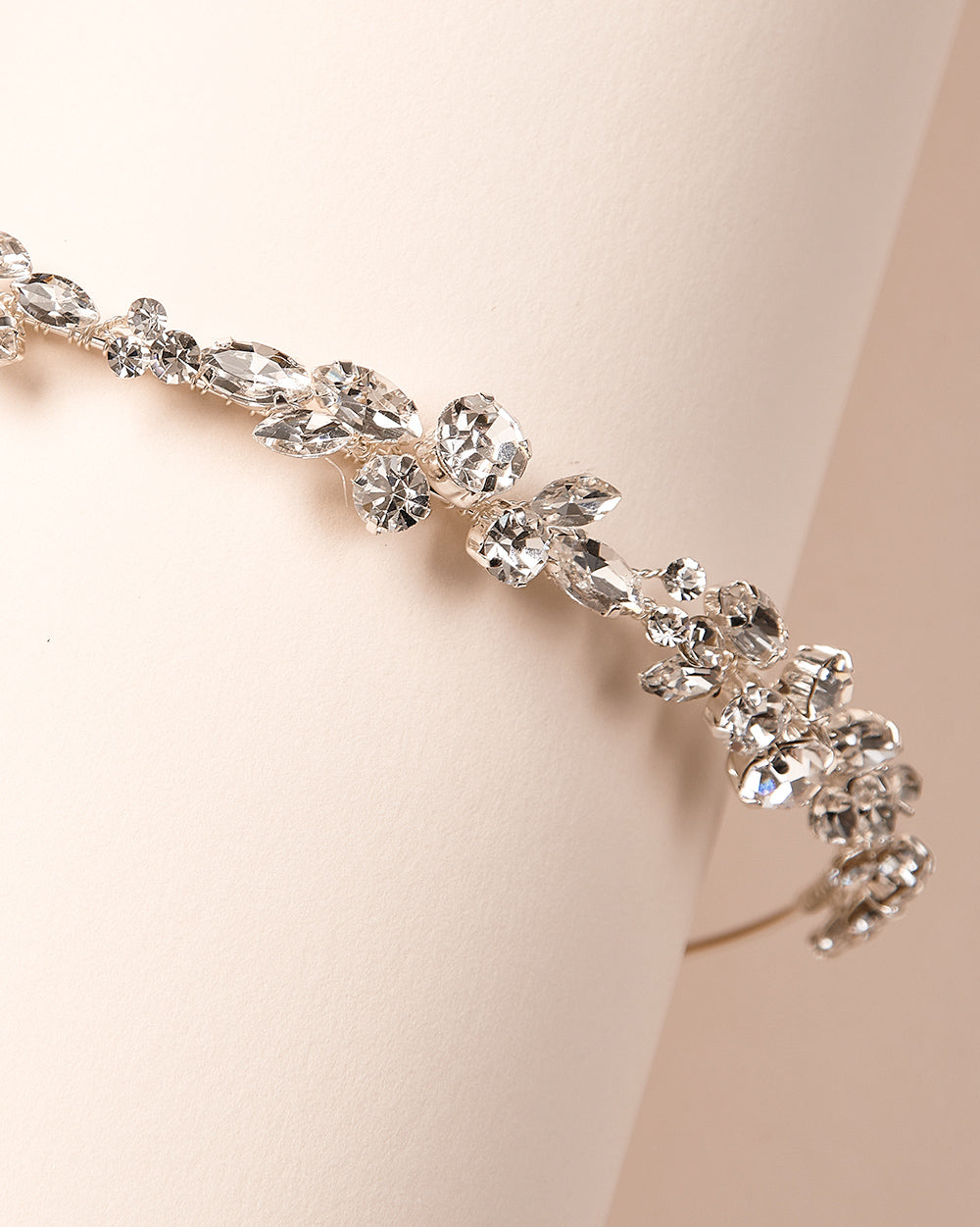 Simone Crystal Headband for Women - Sparkling Rhinestone Hair Accessories for Weddings, Parties & Special Occasions