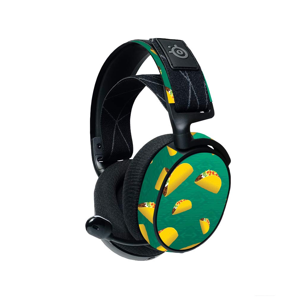 MightySkins Steelseries Arctis 7 Gaming Headset Skin (2019) - Tacos Design | Protective Vinyl Decal Wrap Cover | Durable & Easy to Apply | Made in USA | Perfect for Gaming, Streaming & Customizing Your Headset