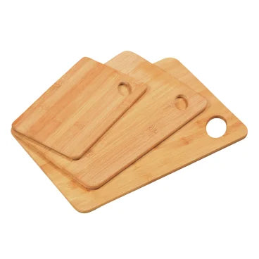 Premium Bamboo Cutting Boards Set of 3 - Eco-Friendly, Durable & Knife-Friendly Chopping Boards for Kitchen - Perfect for Meal Prep, Vegetables, Fruits & Meat Cutting