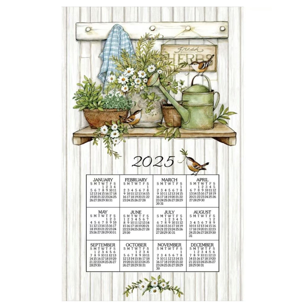 2025 Calendar Towels - Premium Cotton Bath & Kitchen Towels with Yearly Planner - Perfect for Home, Office, and Gifts