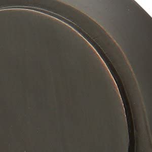 Emtek Round Pocket Door Mortise Lock - Privacy Function, Oil Rubbed Bronze Finish for Bedroom, Bathroom & Closet Doors