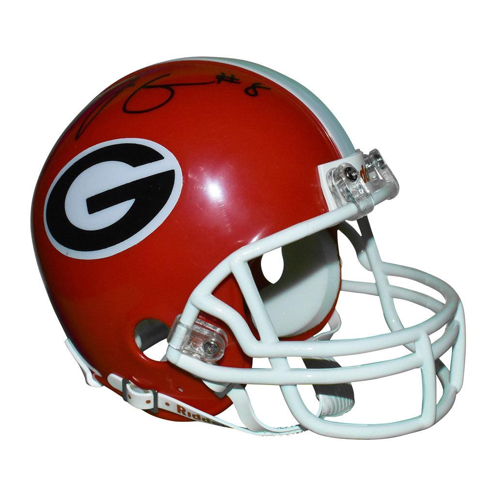 AJ Green Autographed Georgia Bulldogs Mini Replica Red Football Helmet with JSA Certificate - Perfect for Collectors, Sports Memorabilia Displays, and Georgia Bulldogs Fans