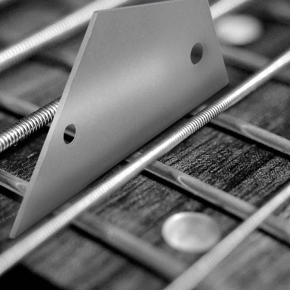 Alomejor Professional Guitar Luthier Tool - Stainless Steel Fret Level Ruler & Rocker Leveling Tool for Guitar & Bass Fretboard Maintenance - Perfect for DIY Guitar Repair, Setup, and Professional Luthier Work