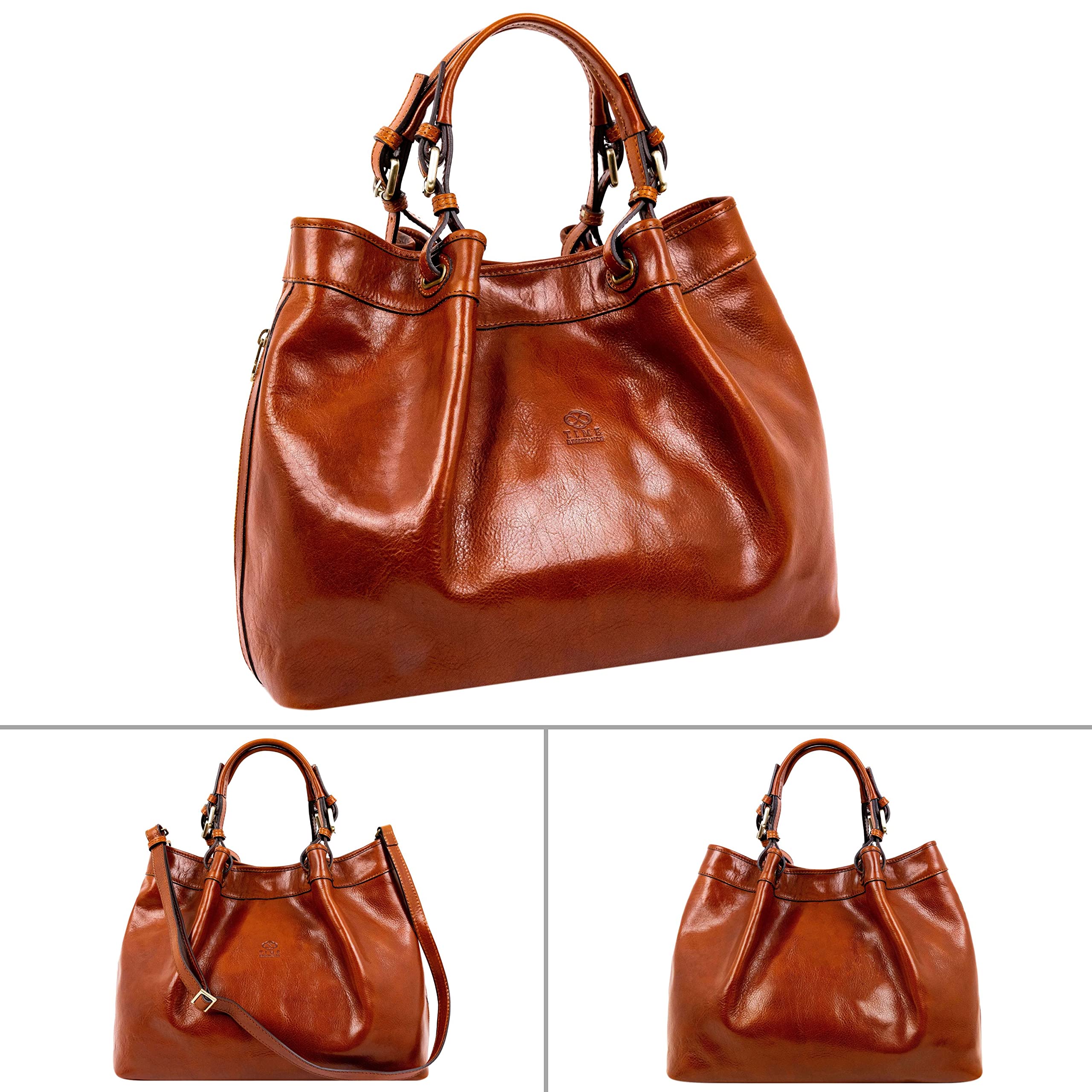 Premium Full-Grain Leather Handbag for Women - Timeless Top Handle Purse with Scratch Resistance - Perfect for Work, Travel & Special Occasions