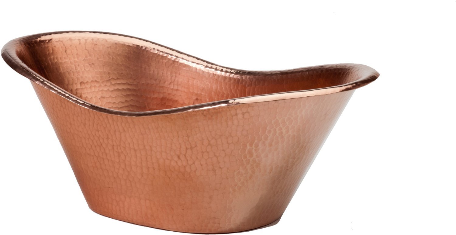 Sertodo Hand Hammered 100% Pure Copper Nile Cradle Ice Bucket - Elegant Wine Chiller for Parties, Weddings & Home Bar Decor