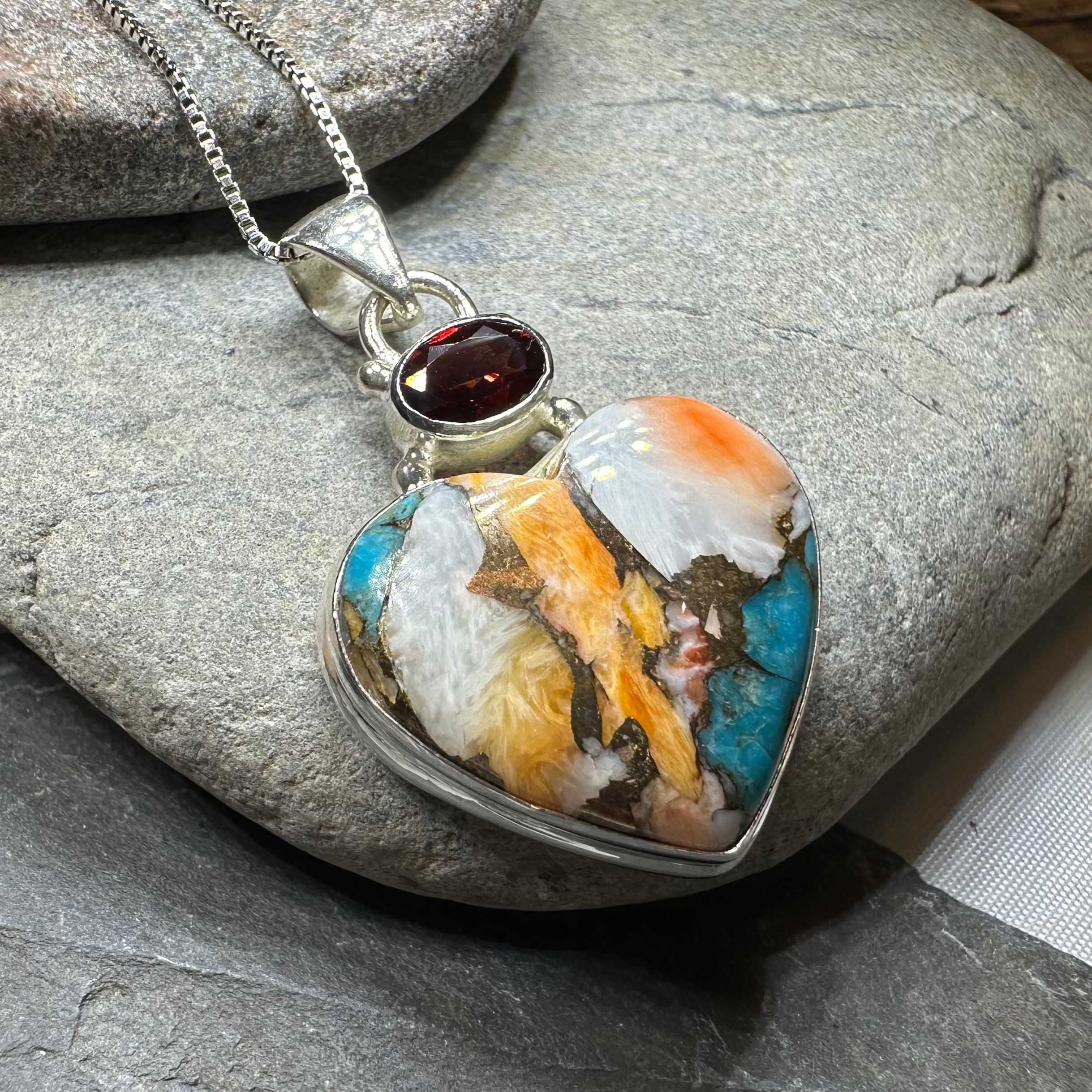 Colorful Heart Necklace - Elegant Dainty Jewelry for Women | Perfect Gift for Valentine's Day, Anniversary & Everyday Wear