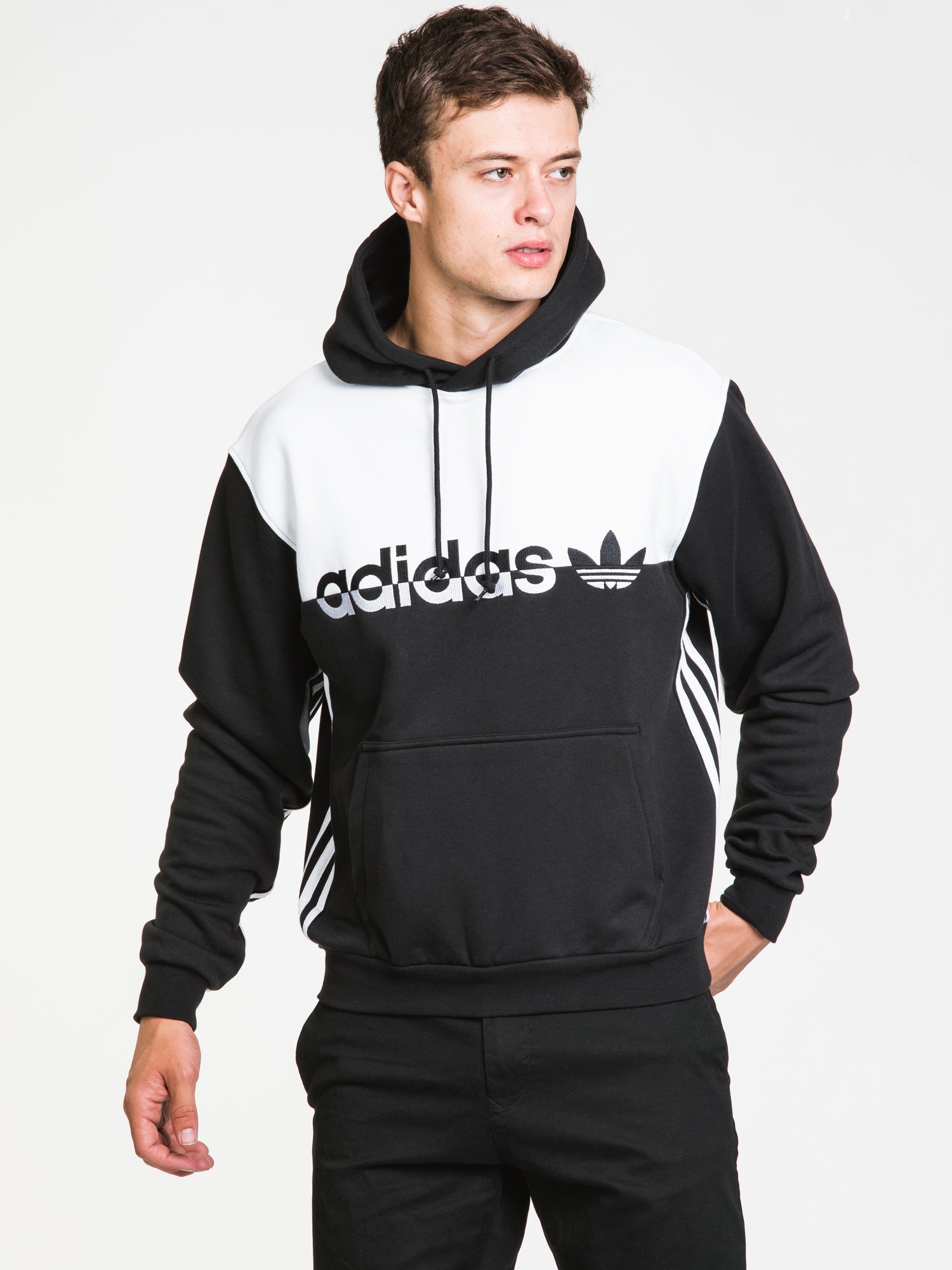 Adidas Split Pullover Hoodie - Men's & Women's Casual Zip-Up Sweatshirt | Lightweight & Comfortable for Gym, Running, and Everyday Wear | Clearance Sale