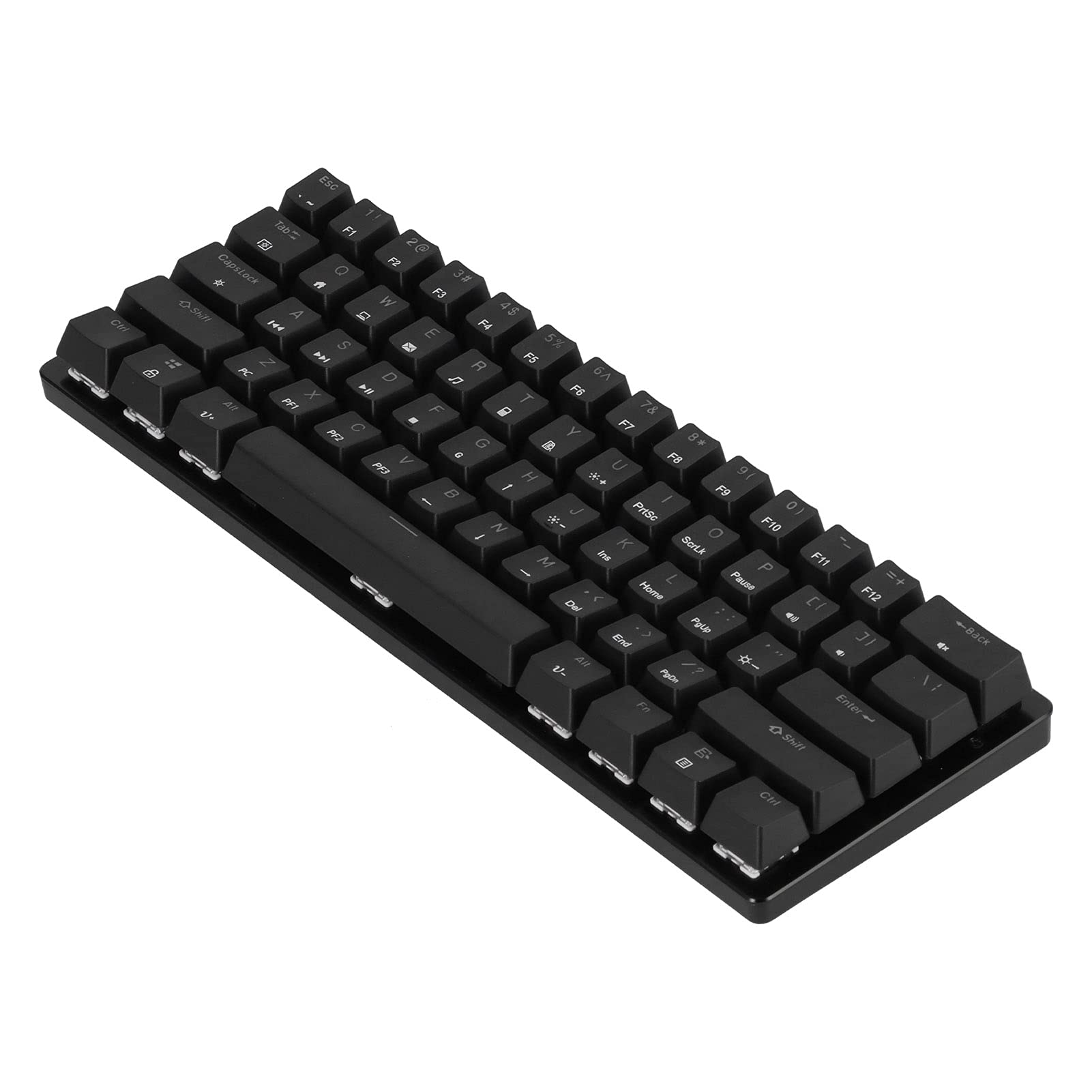 Zyyini 61-Key RGB Backlit Mechanical Gaming Keyboard - Portable, Ergonomic Design with Green Switches & Suspended Keycaps for PC & Laptop Gamers - Perfect for Esports, Office Work & Late-Night Gaming Sessions