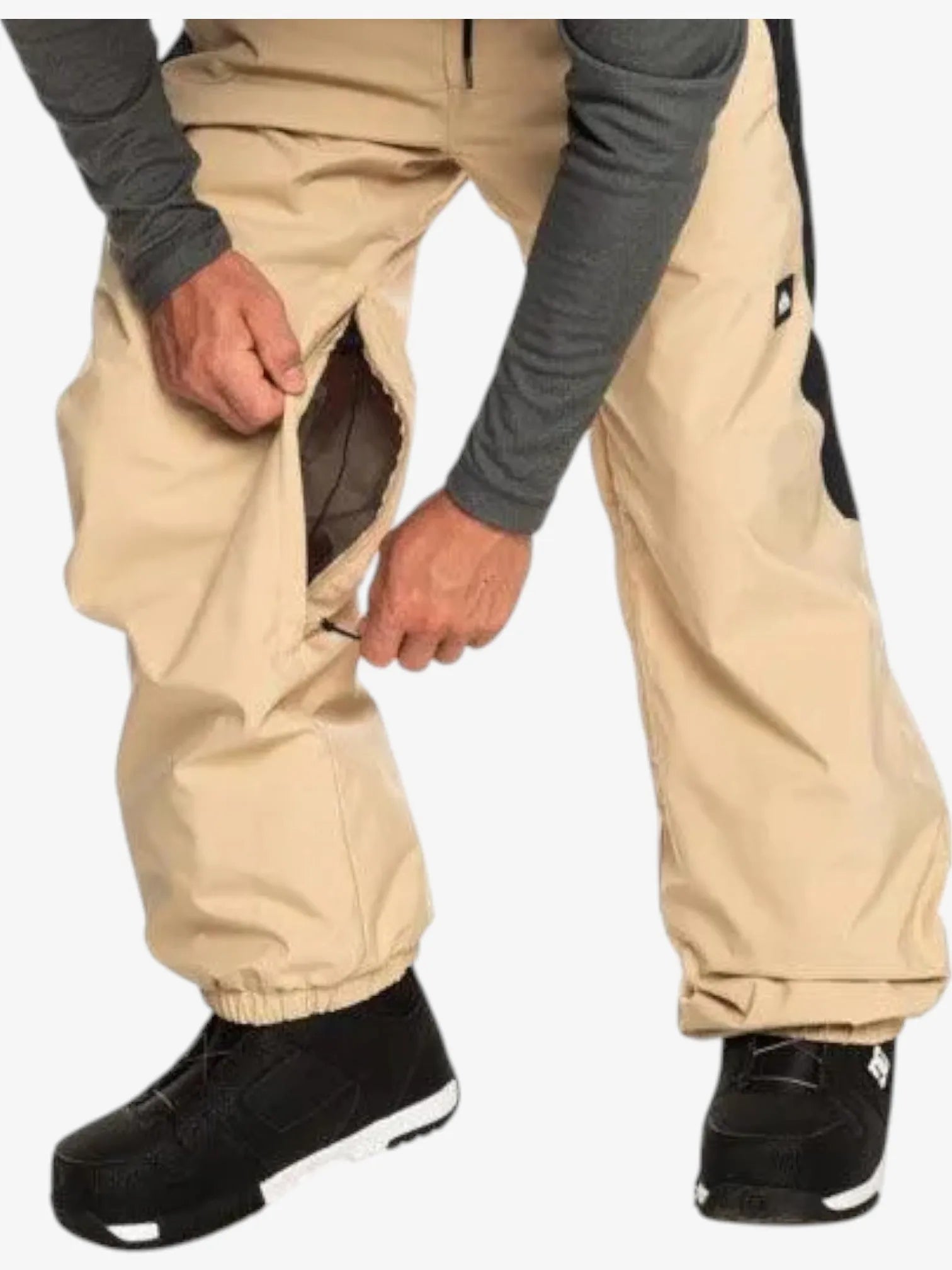 Quiksilver Snow Down Pants for Men - Insulated Winter Snowboard Pants, Waterproof & Windproof Ski Trousers for Snowboarding, Skiing & Cold Weather Outdoor Activities