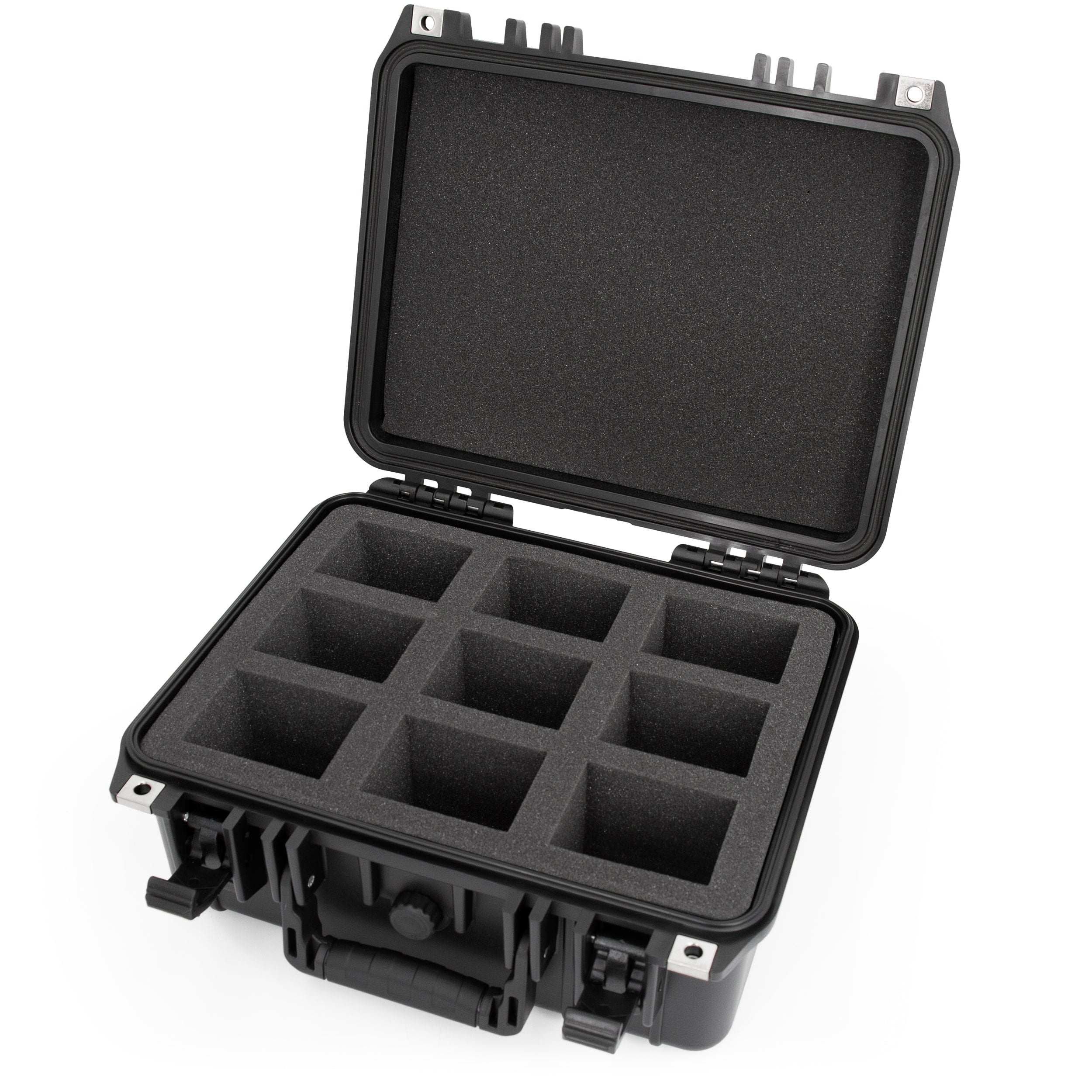 CASEMATIX One Touch Card Holder Case - Premium Trading Card Storage with Custom Foam for 315 Top Loaders or 65 Magnetic Holders - Perfect for Sports Cards Collection and Display