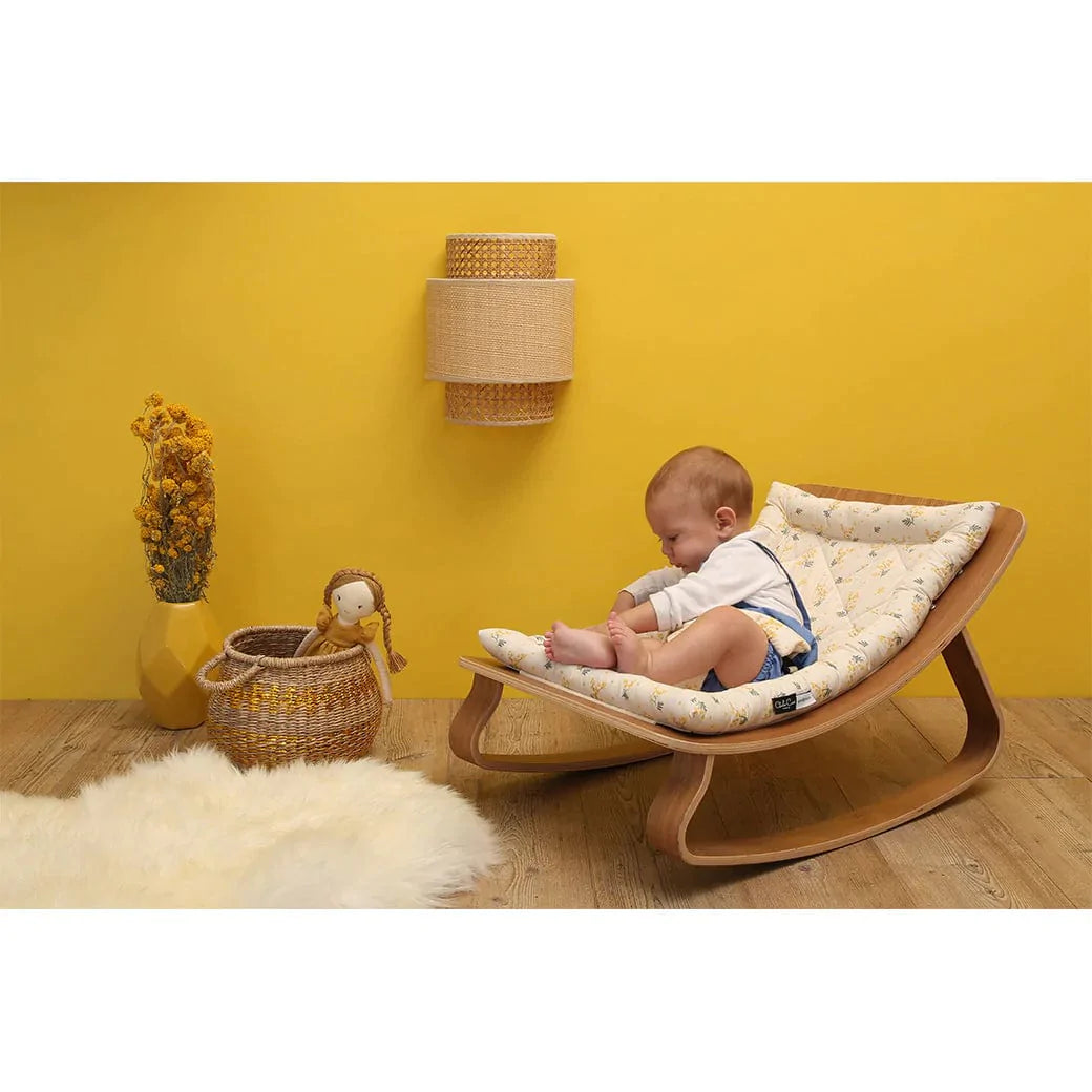 Charlie Crane Levo Baby Rocker - Adjustable Infant Bouncer & Rocking Chair for Newborns to Toddlers | Perfect for Nursery, Playroom & Travel | Soothing Motion & Comfortable Design