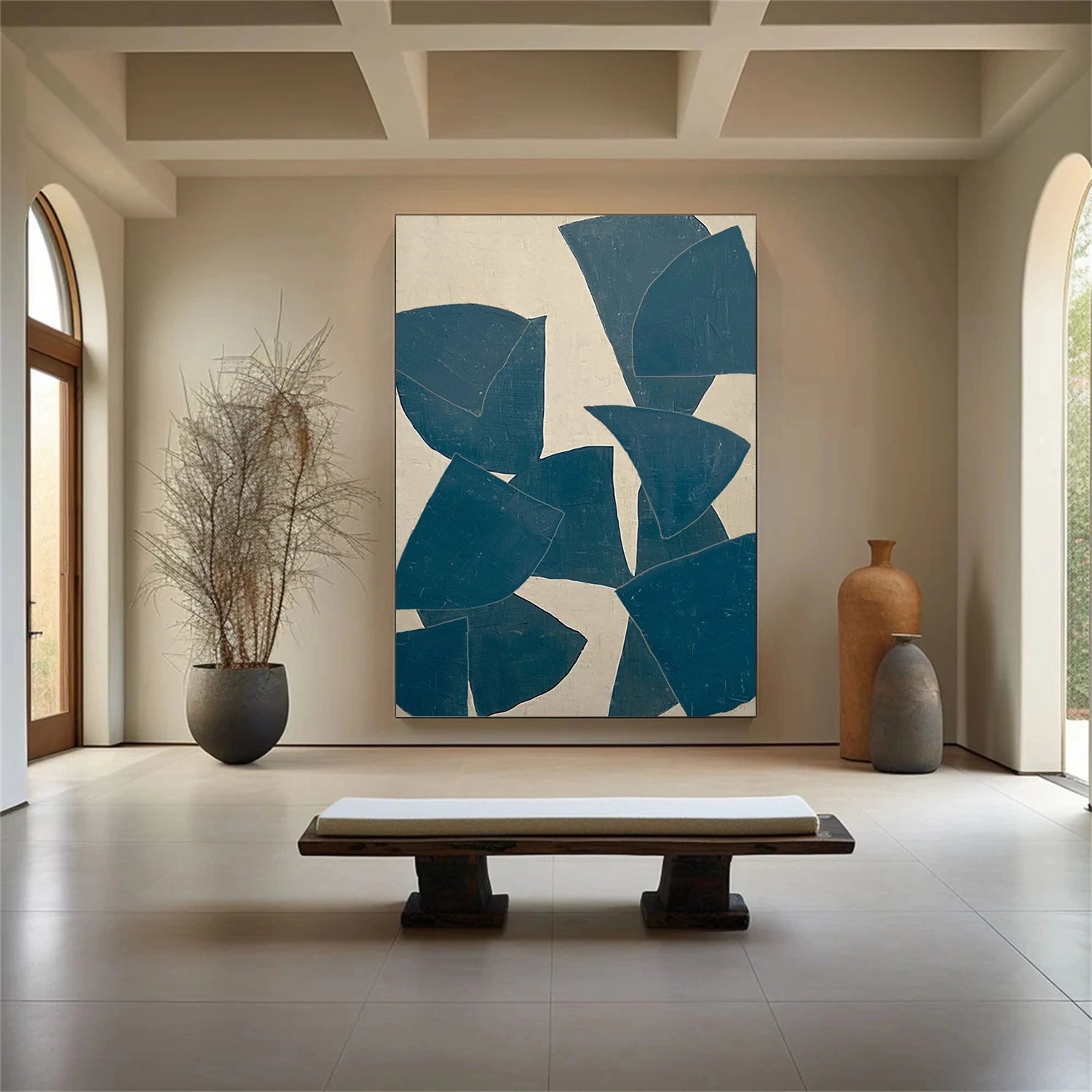 Abstract Painting #AB 452 - Modern Wall Art Decor for Living Room, Bedroom & Office - Unique Handmade Canvas Artwork
