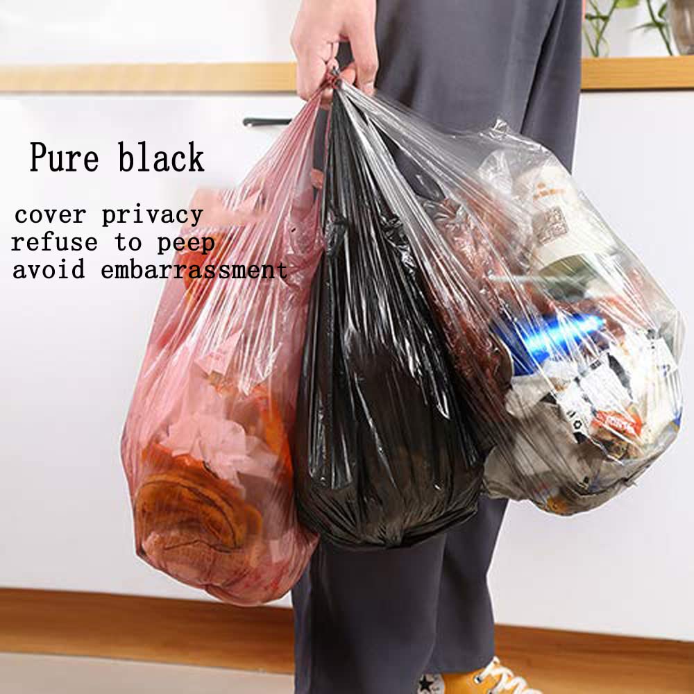Small Black Trash Bags 200 Count - 4 Gallon Thickened Garbage Bags Value Pack for Office, Kitchen, Bedroom Waste Bins | Perfect for Small Spaces, Bathrooms & Home Use