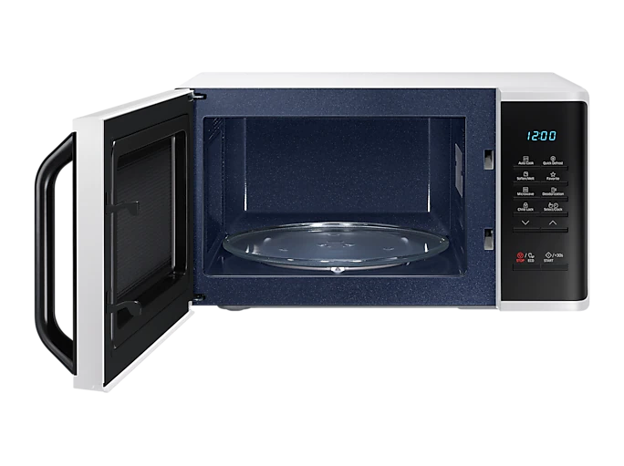 Samsung 20L 800W White Countertop Microwave Oven - Perfect for Small Kitchens, Dorms & Offices