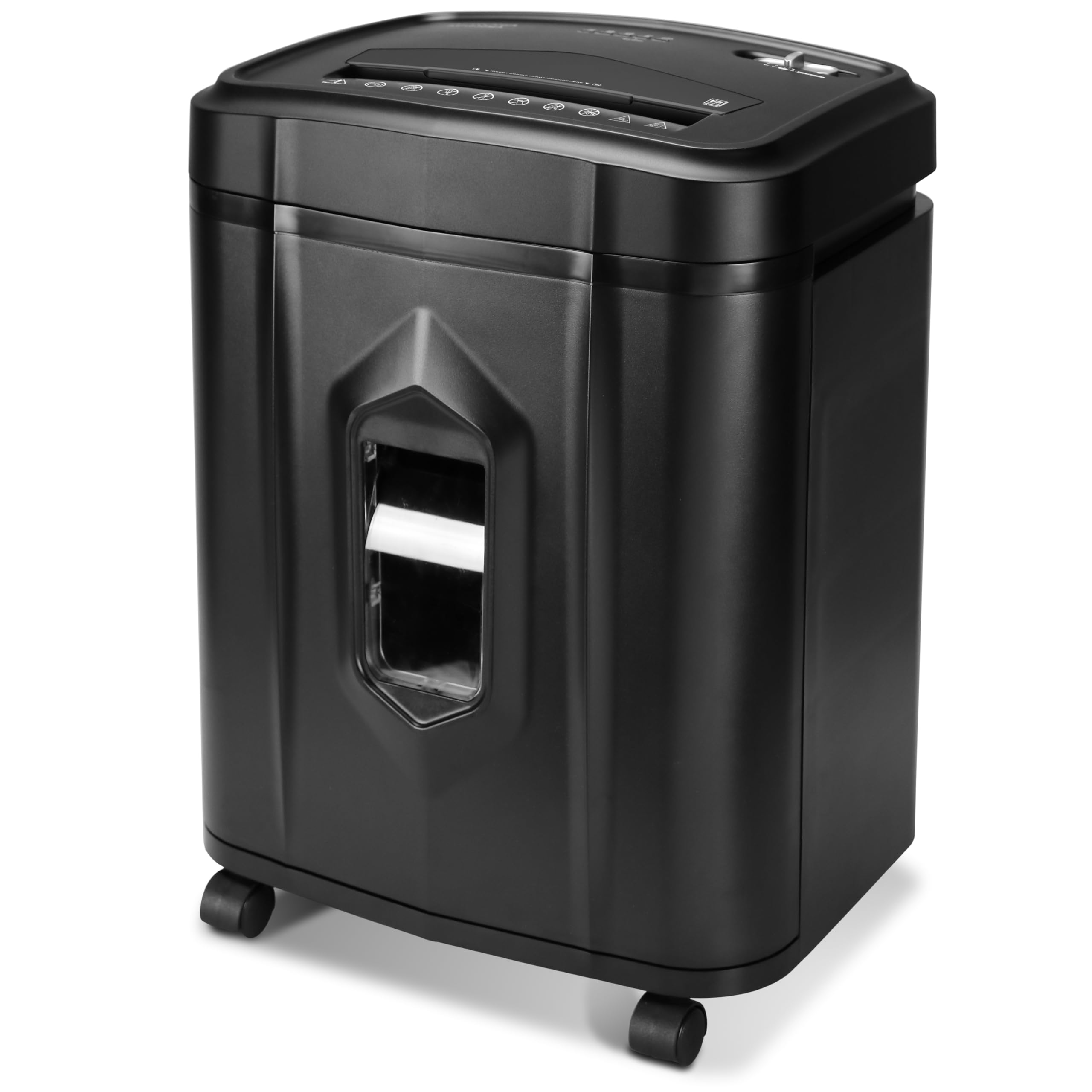 Aurora AU1225MA High-Security 12-Sheet Micro-Cut Paper Shredder with CD/Credit Card Slot - 5-Gallon Pullout Basket, 40-Minute Run Time - Perfect for Home Office & Small Business Document Security