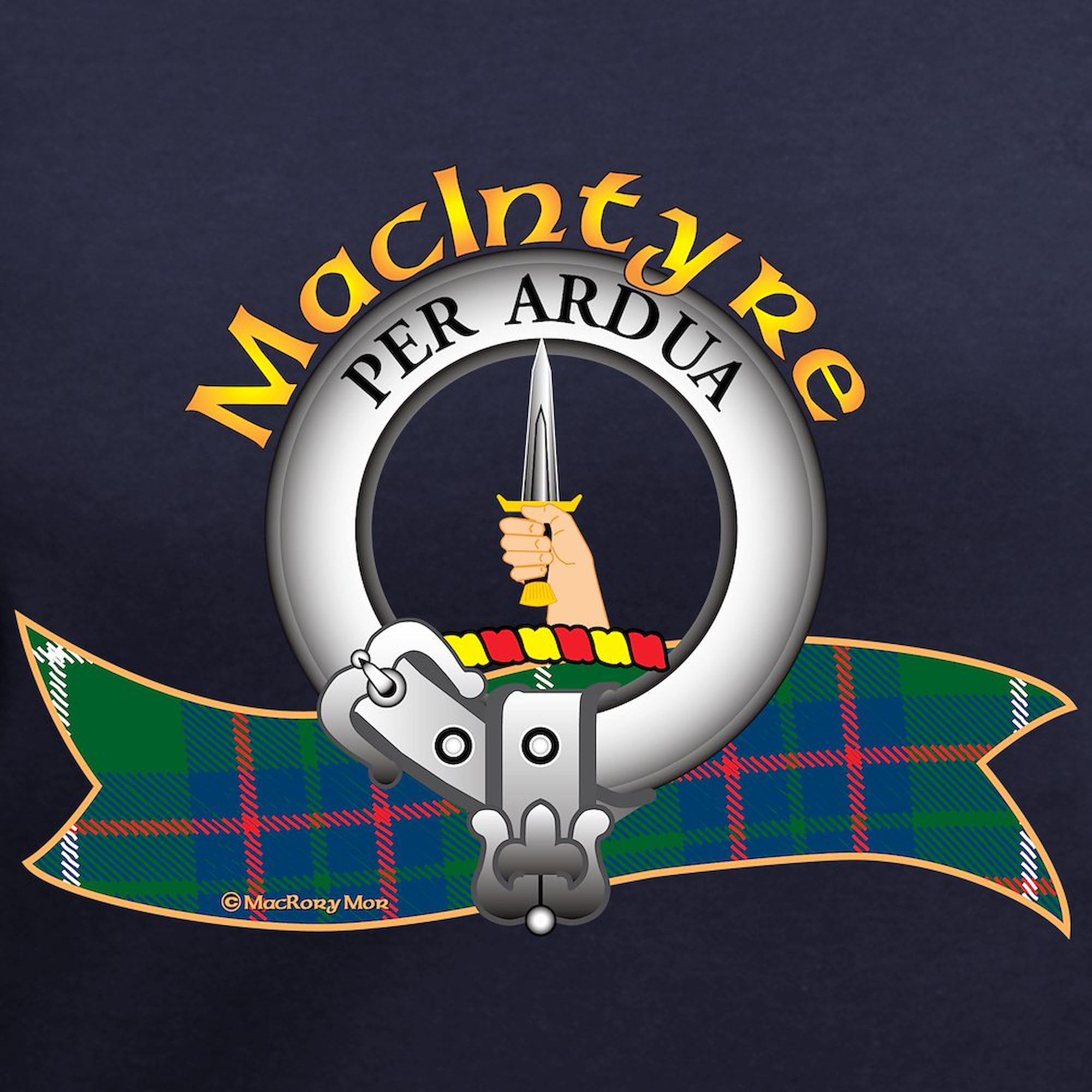 Macintyre Clan Women's V-Neck Cotton T-Shirt - Soft & Comfortable Casual Tee for Everyday Wear, Family Reunions & Scottish Heritage Events
