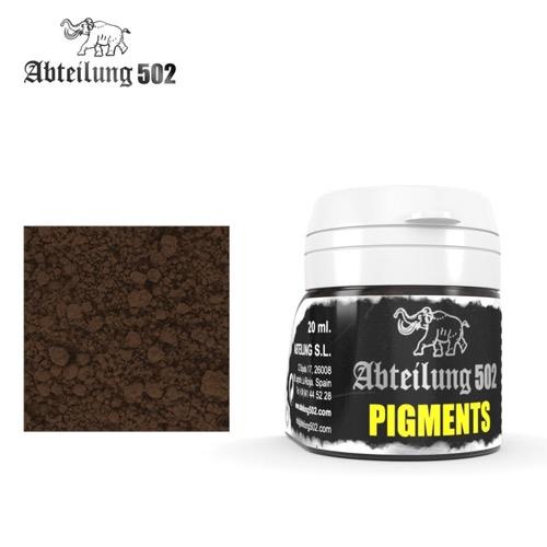 Abteilung 502 ABTP033 Dark Mud Pigment 20mL - Premium Model Paint for Miniatures, Wargaming & Scale Modeling - Perfect for Military Dioramas, Tank Models & Historical Figures