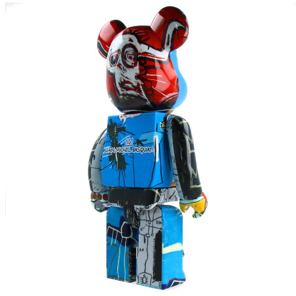 400% + 100% Bearbrick Jean Michel Basquiat Special Edition Collectible Art Toy - Limited Edition Designer Vinyl Figure for Home Decor & Art Collection