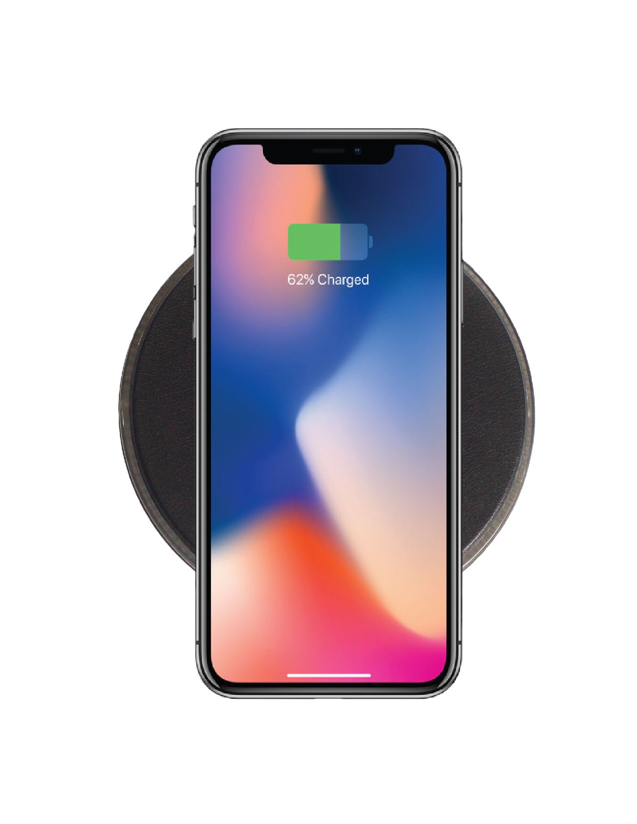 Fast Qi-Certified Wireless Charging Pad for iPhone 8 Plus/X & Samsung - Slim Portable Charger with Anti-Slip Grip for Qi-Enabled Devices | Perfect for Home, Office & Travel