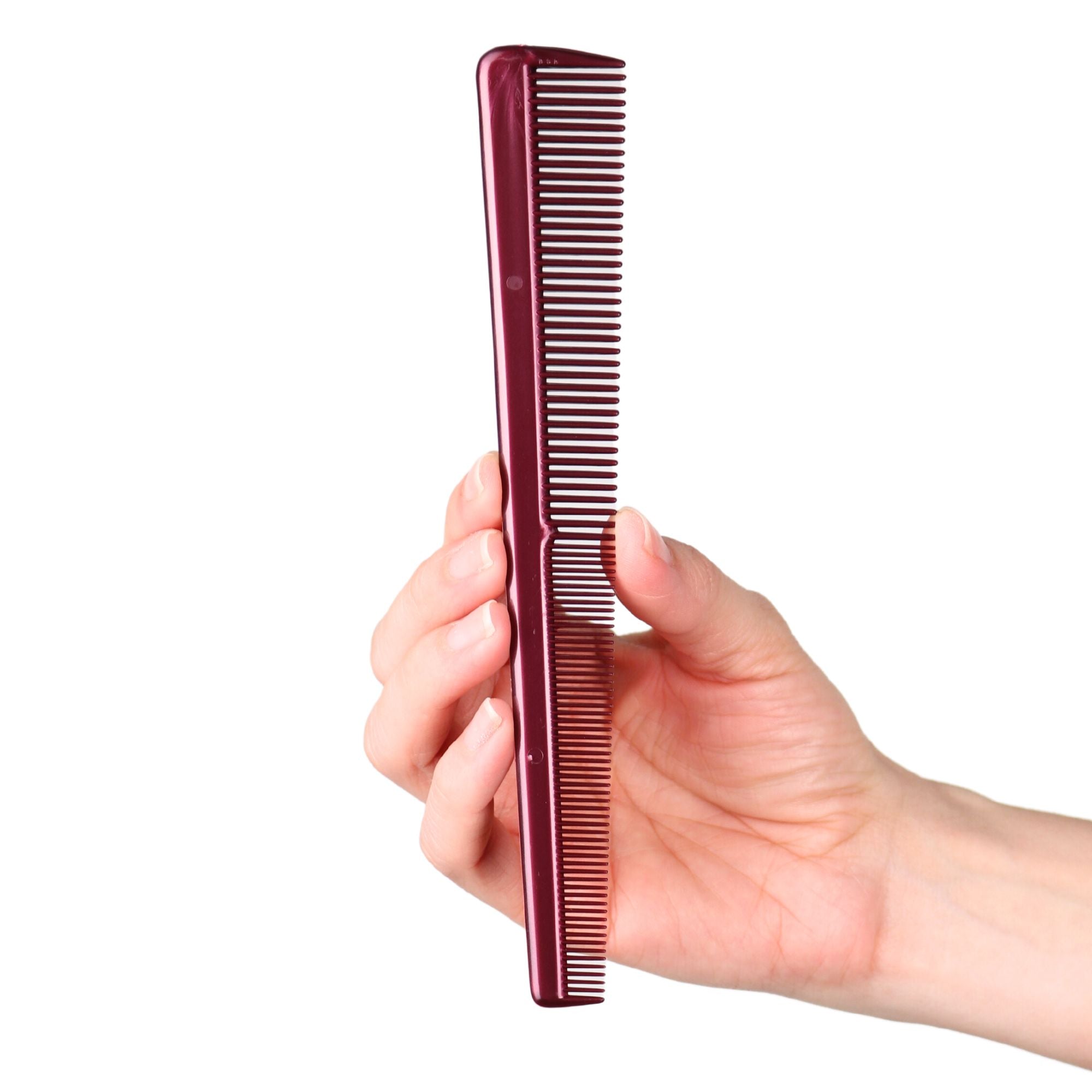 Professional Set of 12 Tapered Hair Cutting Combs - Flexible Styling & Braiding Tools for Barbers & Hairstylists (Men & Women) - Perfect for Salon, Home Haircuts & DIY Styling