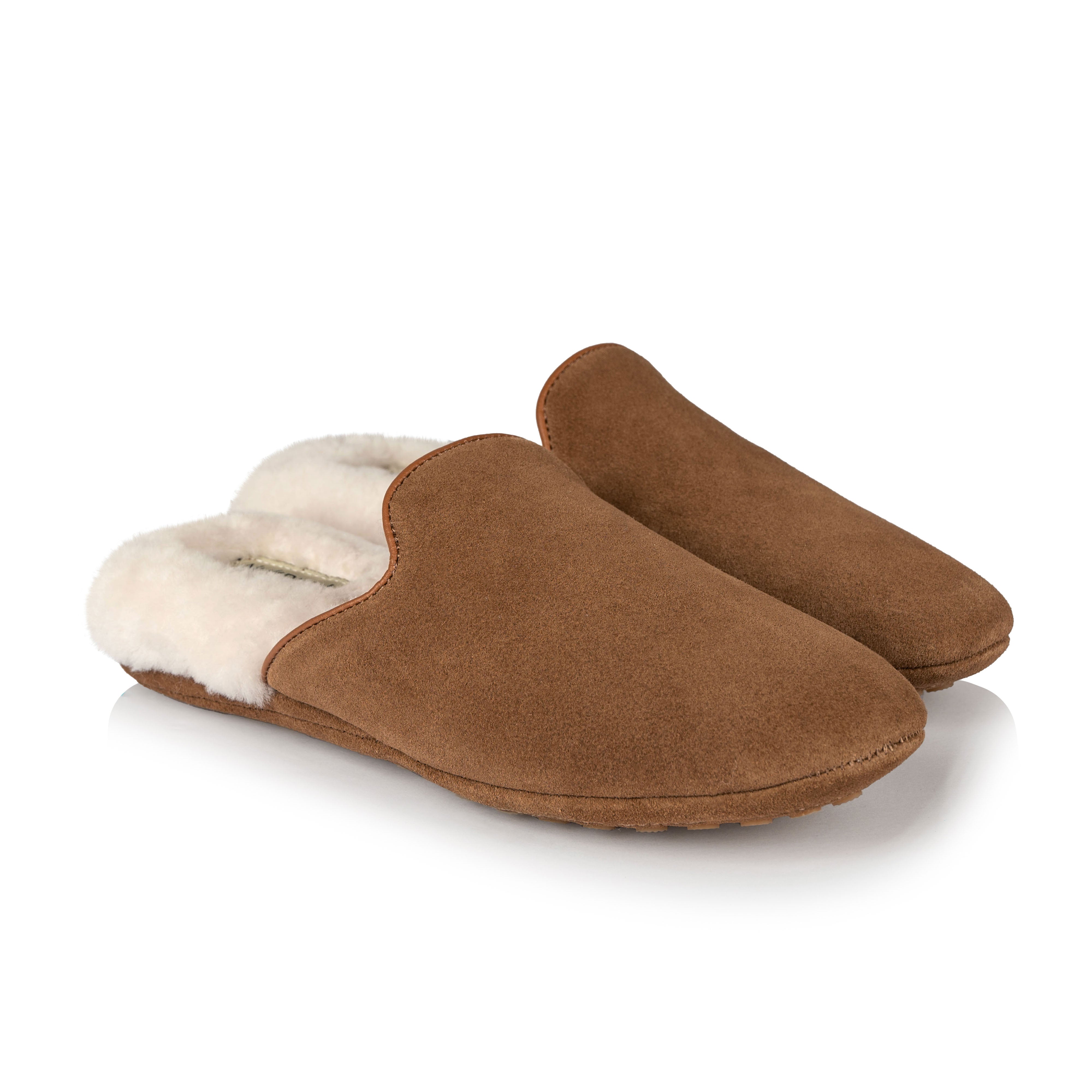 Grace Women's Cozy Memory Foam Slippers - Soft Indoor/Outdoor House Shoes with Non-Slip Sole for Winter Comfort (Harvest Brown) - Perfect for Relaxing at Home, Lounging & Quick Errands