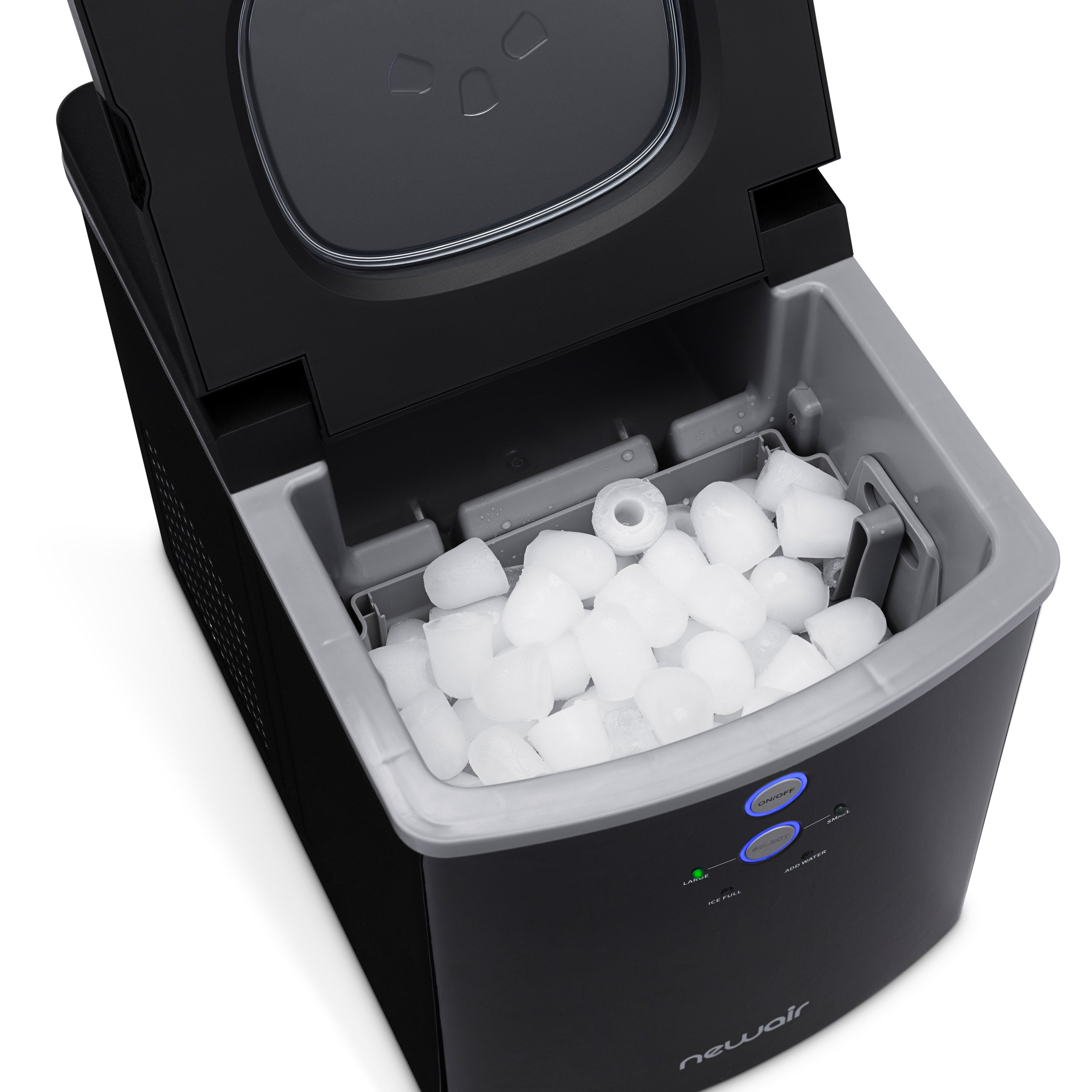 Newair® Countertop Ice Maker - 33 lbs/day, Bullet Ice, Fast & Quiet, Perfect for Home, Office, or Outdoor Use - Black