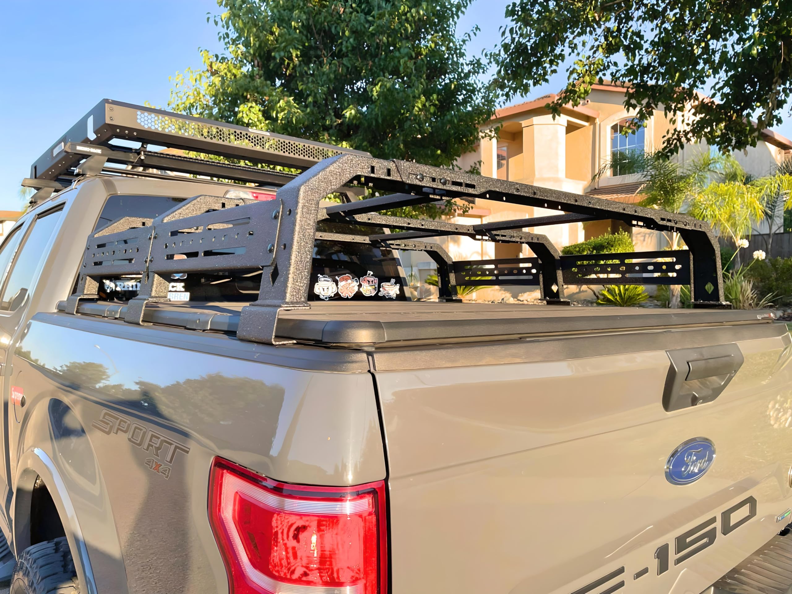 Heavy Duty Adjustable Truck Bed Rack Cargo Carrier - Universal Fit for Full-Size & Mid-Size Pickup Trucks | Perfect for Camping, Hauling & Outdoor Adventures