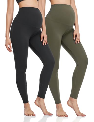 Yoga Pants: Black& Army Green