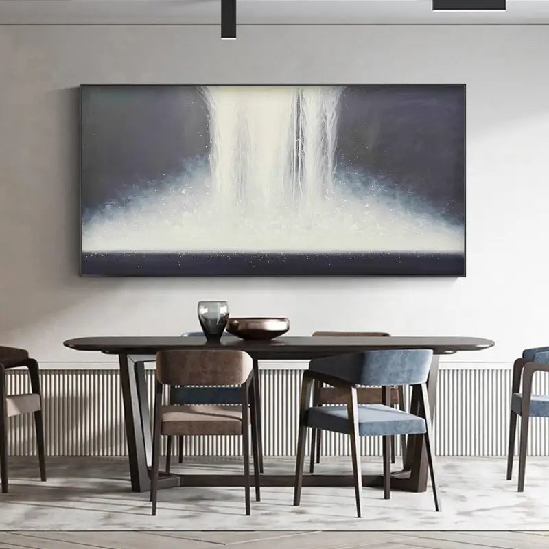 Abstract Painting #AB 007 - Modern Wall Art for Living Room, Bedroom & Office Decor - Handmade Canvas Artwork