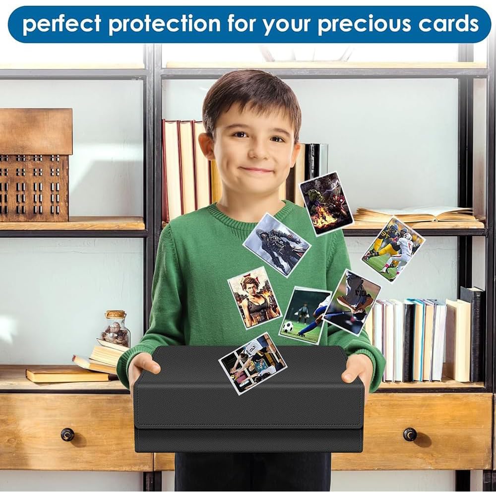 NEWFUN Magic The Gathering Deck Box - Holds 1800+ Cards, Magnetic Closure, Durable Storage for MTG, Pokemon & Yu-Gi-Oh Cards - Perfect for Collectors, Tournaments & Game Nights