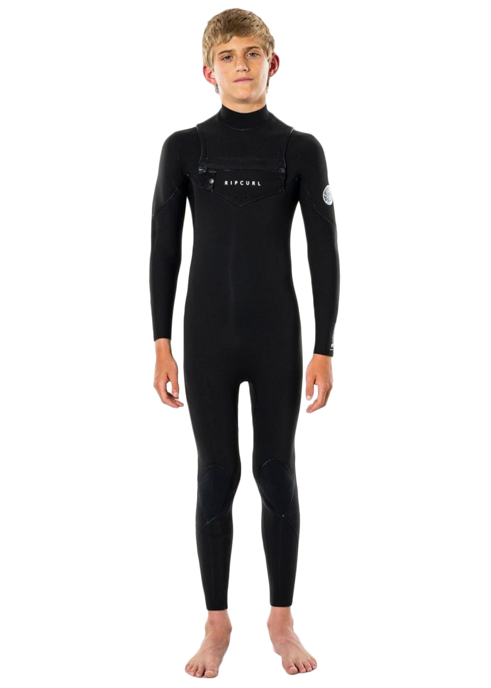 Rip Curl Youth Dawn Patrol 3/2mm Chest Zip Steamer Wetsuit for Kids - Warm & Flexible Neoprene Surfing Suit for Cold Water - Perfect for Surfing, Diving & Water Sports