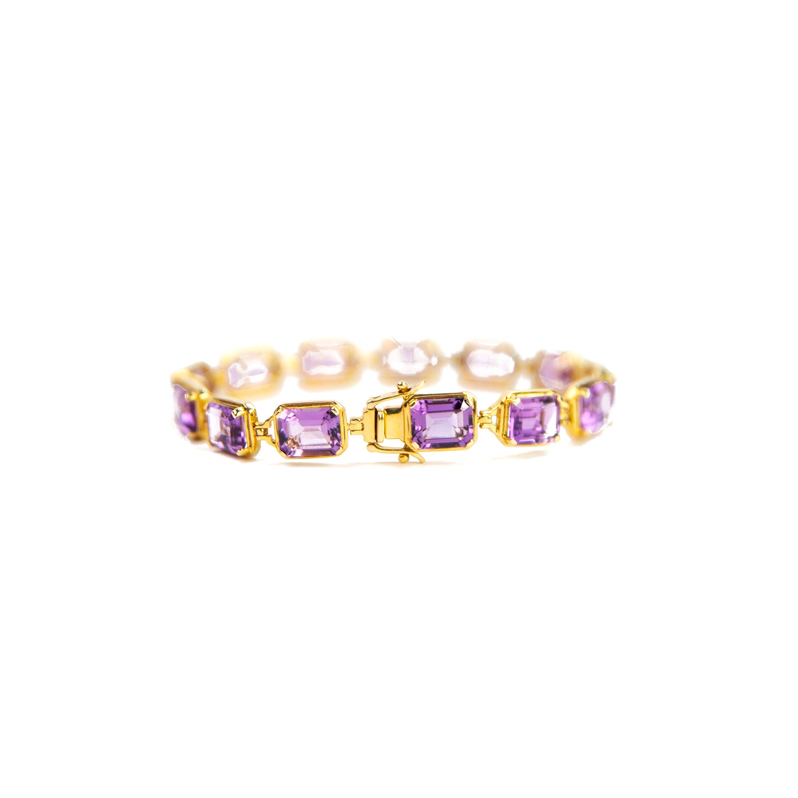 Amethyst Bracelet for Women - Natural Stone Healing Crystal Jewelry for Stress Relief & Positive Energy - Perfect for Meditation, Yoga & Spiritual Gifts