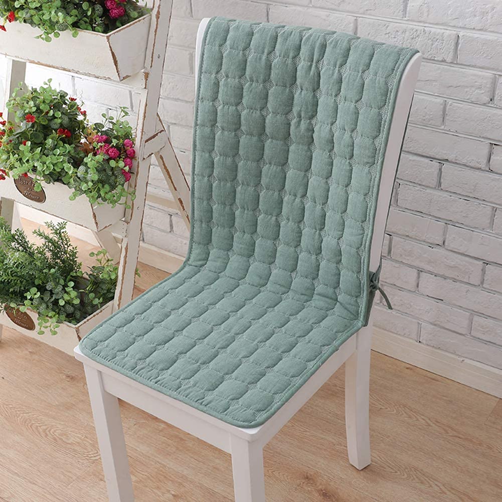 1PC Solid Color Dining Chair Cushion Cover - Non-Slip Bench Seat Pad with Ties for Indoor & Outdoor Use (Green, 50x140cm/20x55in) - Perfect for Kitchen Chairs, Rocking Chairs, Patio Furniture & Dining Benches