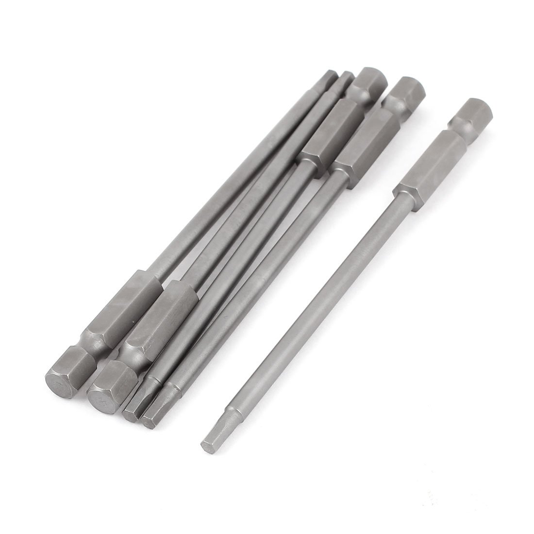 uxcell 1/4 Inch x 3mm 100mm Long Hex Magnetic Screwdriver Bits Set of 5 - Perfect for DIY Projects, Furniture Assembly & Electronics Repair