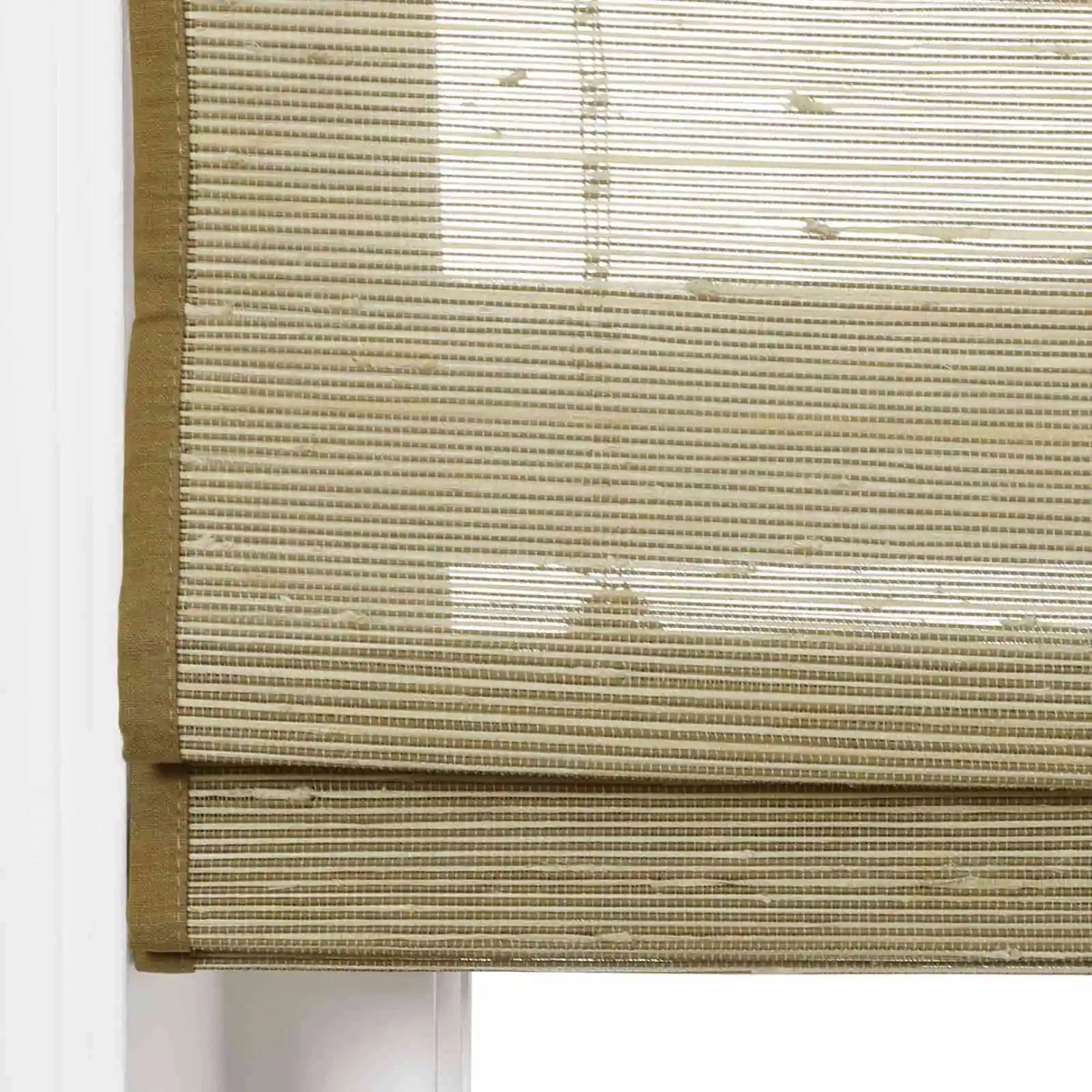 Motorized Window Woven Bamboo Shades - Remote Control Roller Blinds for Privacy & Sun Protection - Perfect for Living Room, Bedroom & Office