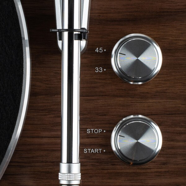 Dayton Audio TT1 Belt-Drive Turntable with Built-in Preamp - Vintage Vinyl Record Player for Home Audio & DJ Setup