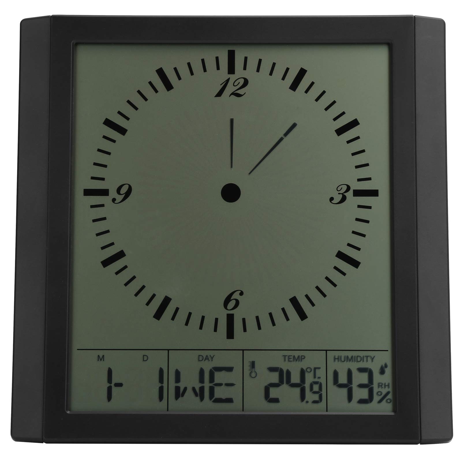 Digital Wall Clock with Exquisite Craftsmanship - Wide Viewing Angle, Lightweight Design for Living Room, Office, Study Room | Perfect for Home Decor, Office Workers & Students (Easy to Read, Modern Style)
