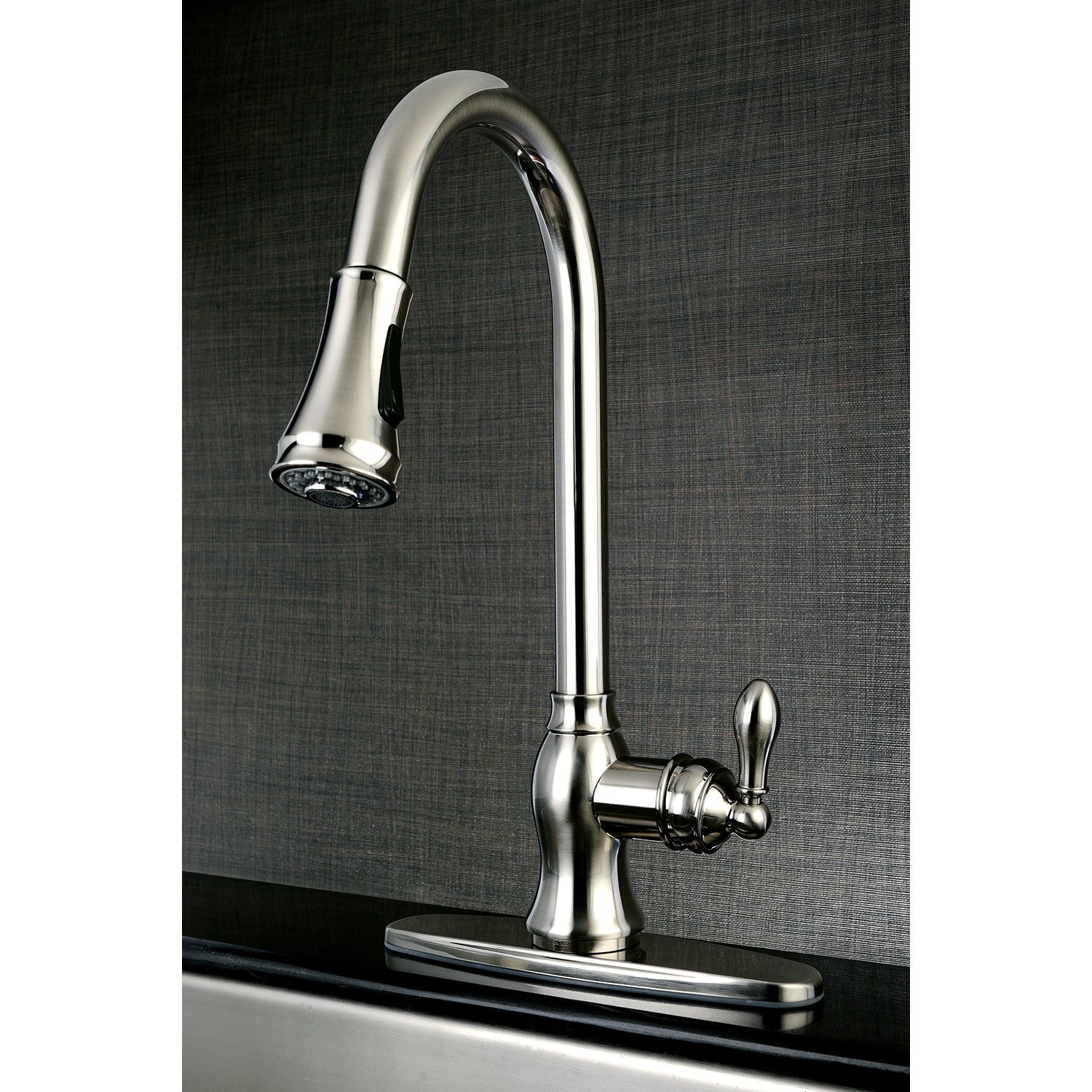 American Classic GSY7778ACL Single Handle Pull Down Kitchen Faucet in Brushed Nickel - Perfect for Modern Kitchens, Dishwashing & Food Prep