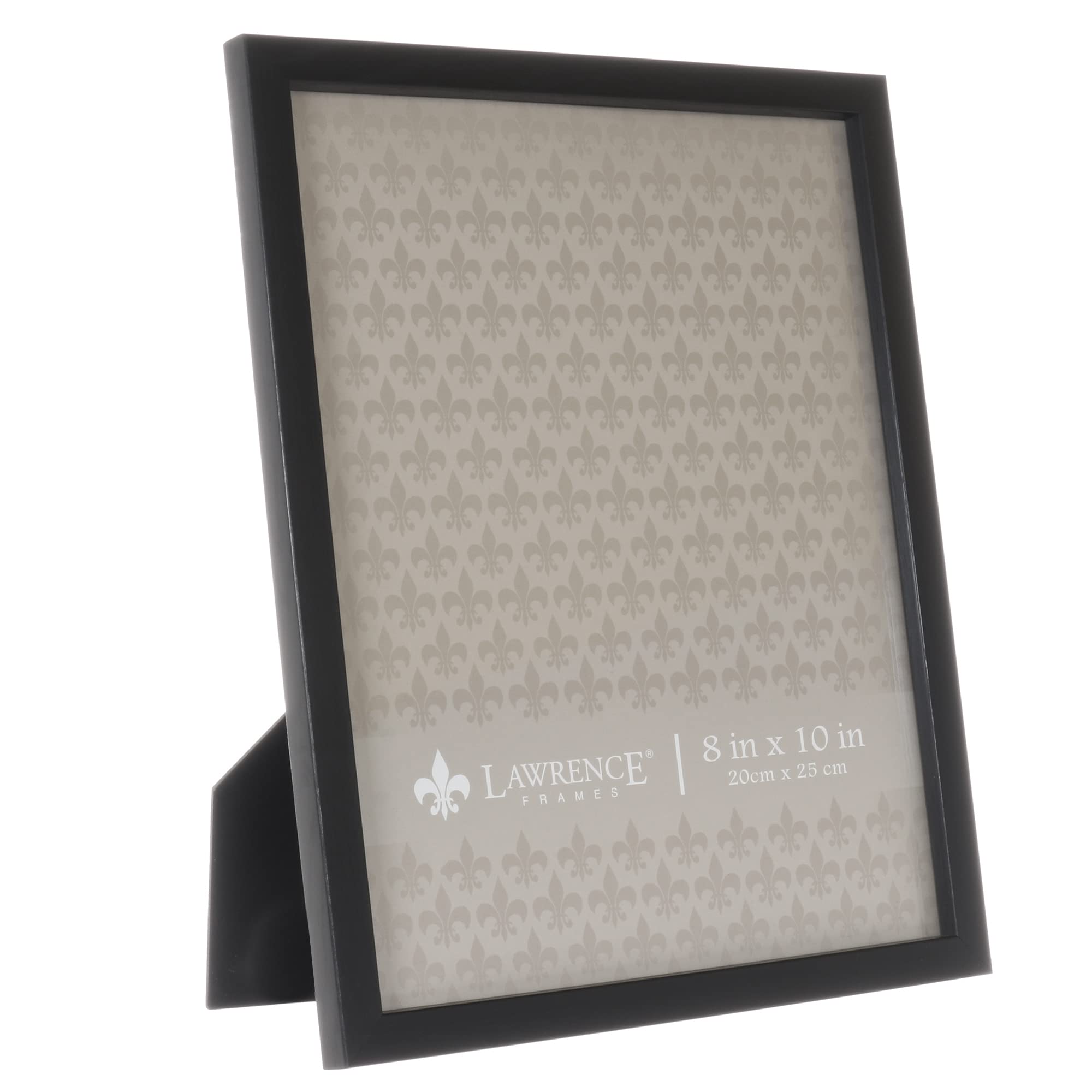 Lawrence Frames Chloe Contemporary Picture Frame 8x10 Inch - Elegant Black Photo Frame for Wall or Tabletop Display - Perfect for Home, Office, Wedding & Family Photos