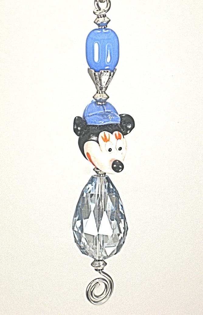 Adorable Mouse Character in Hat Ceiling Fan Pull Chain - Decorative Light Pull for Bedroom, Nursery & Kids Room Decor