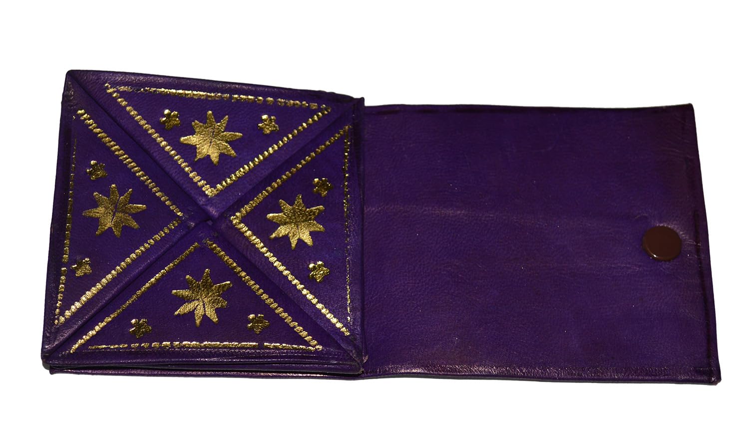 Handmade Moroccan Leather Pocket Wallet - Authentic Treasures of Morocco for Men & Women - Perfect for Travel, Everyday Use & Gift Giving