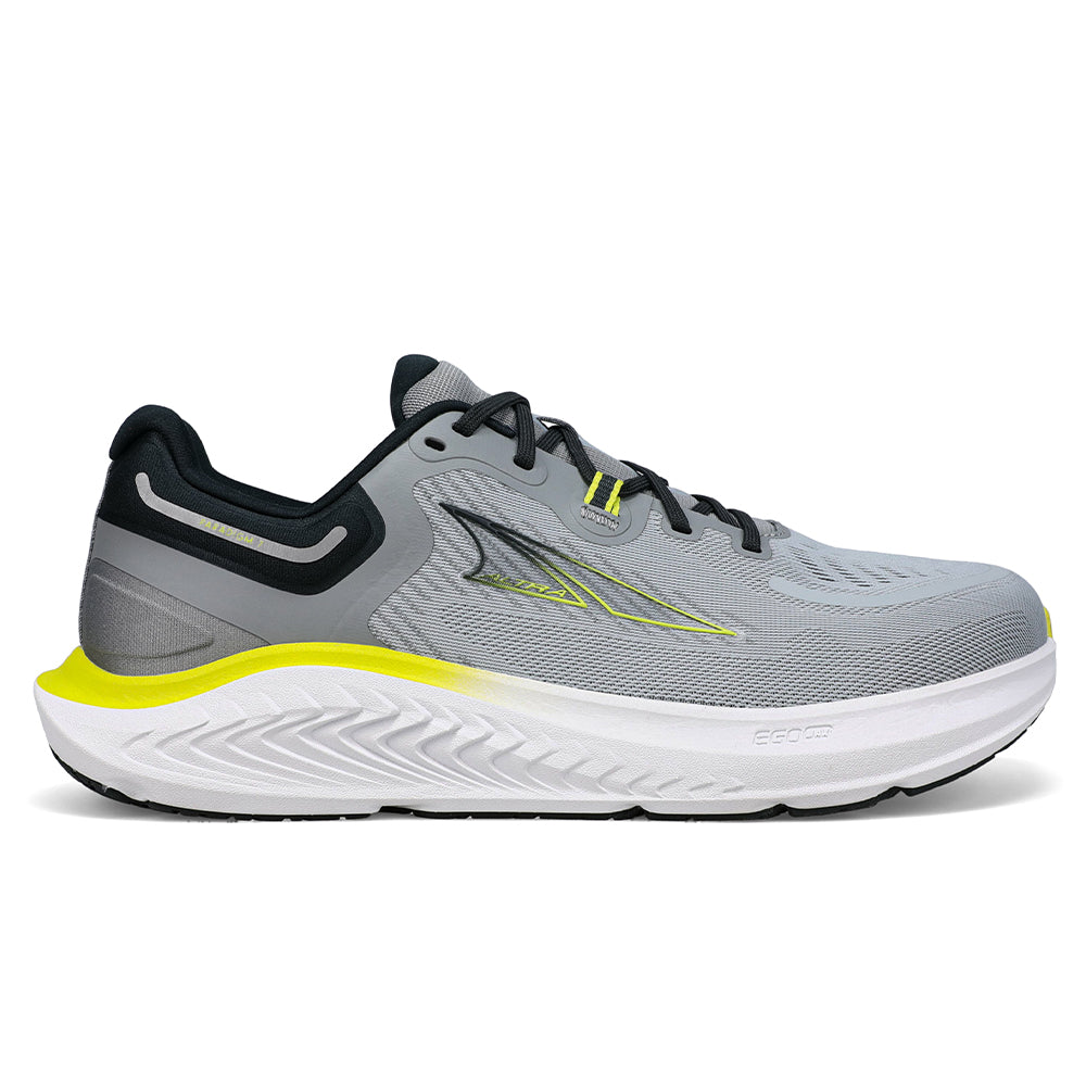 Altra Paradigm 7 Men's Running Shoes - Gray/Lime - Size 9.5 D Medium - Cushioned Road Running & Trail Shoes for Long Distance Training & Marathon