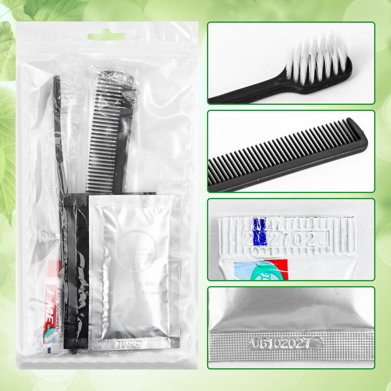 Disposable Travel Toiletry Kits - 40 Pack Bulk Hygiene Essentials for Women & Men | Perfect for Travel, Camping, Homeless Care Packages, Airbnb Guests & Emergency Preparedness